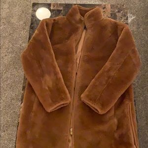 J Crew faux fur Coat